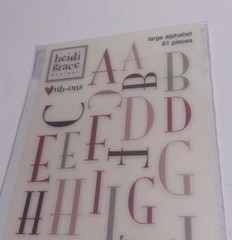 Scrapbook Craft Letter Embellishments Multi Colored 5 Packs Unused