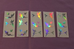 Mrs. Grossman’s LOT of 5 Strips Vintage 1993 RARE Holographic Fairies Stickers!
