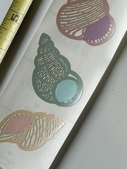 1 Mrs Grossmans Seashells Stickers Opalescent Iridescent Sea Beach Shell Ocean