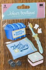 RARE Jolees Baby’s 1st Teeth Tooth Fairy Brush Money Box Toddler Infant Stickers