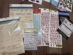 HUGE Lot 75+ Sheets Scrapbooking / Art Supplies / Embellishments Stickers Stamps