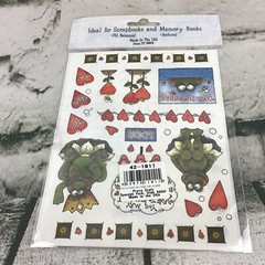 Provo Crafts Designer Scrapbooking Stickers Frogs Hearts Love Sealed