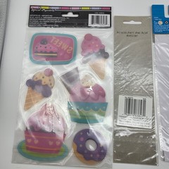 Fun Scrapbook Sticker Lot New Food Candy Sweets Ice Cream