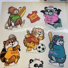 Vintage NOS 1980s Hallmark Ambassador Shirt Tales Stickers