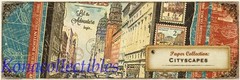 Graphic 45 Cityscapes Chipboard #1 Journaling Vintage City London, New York