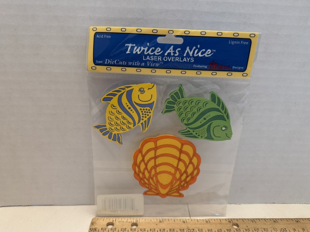 Ellison Designs «Twice As Nice» Laser Overlays Die Cuts With A View, Sea Shore