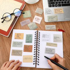 120 Pcs Vintage Motivational Quote Stickers for Scrapbooking and Journaling