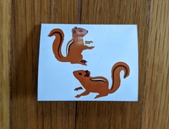Vintage 1980s/1990s Mrs Grossman’s Chipmunk Stickers By the Mod Multiples
