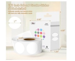 PARLAIM White Dot Sticker 1 inch 500Pcs Round Color Code Label Circle Dots hot