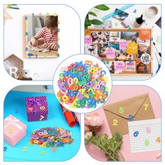 260PCS Numbers Foam Stickers, Letter Stickers for Crafts