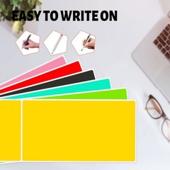Large 5 x 3 inch Rectangle Color Coding Sticker, Writable Square Color Code I…
