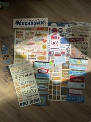 Stickers Lot 25 Sheets Boy Theme School Sports Dad Scrapbooking Embellishments