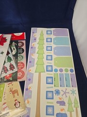 Christmas Scrapbooking Stickers & Gift Tags Lot Of 16