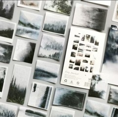 Lot Of 10 Foggy Forest Scrapbooking Washi Stickers Journaling/Craft Project