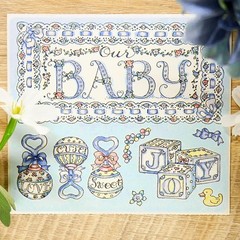 Frances Meyer Baby Stickers – Rare Vintage Baby Shower Sticker Sheet – Crafts