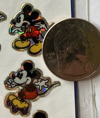 PRISMATIC MICKEY MOUSE Stickers(9pcs)Disney•Cartoon Character•Card Making•