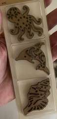 7 Packs Crafters Square Laser Cut Kraft Icons Assorted 6pcs Each Packet New