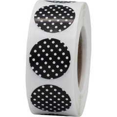 Circle Polka Dot Stickers | 0.75″ Inch Round | 500 Pack | Pick One Color