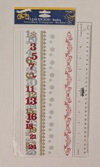 Christmas Borders Clear Scrapbooking Stickers By Little Yellow Bicycle RARE