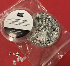 Stampin Up SUBTLE SHIMMER SEQUINS Embellishments For Shaker Cards New