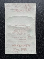 Vintage Sandylion Maxi Activity Sticker Sheet 80s Design A Dessert