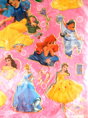 DISNEY PRINCESS Laser Stickers CINDERELLA Snow White ARIEL Jasmine AURORA Belle