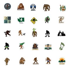 Bigfoot Yeti Sasquatch Stickers 50 Piece Sticker Decals Decal Merch Waterproof
