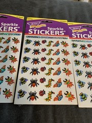 Le Trend Enterprises Sparkle Stickers Beaming Bugs 1999 NOS 3 Packages