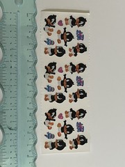 SANDYLION STICKER SHEET LOONEY TUNES BABY DAFFY DUCK PRISMATIC COLLECTIBLE RARE.