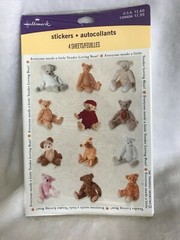 New Sealed Hallmark Everyone Needs A Little Tender Loving Teddy Bear Stickers