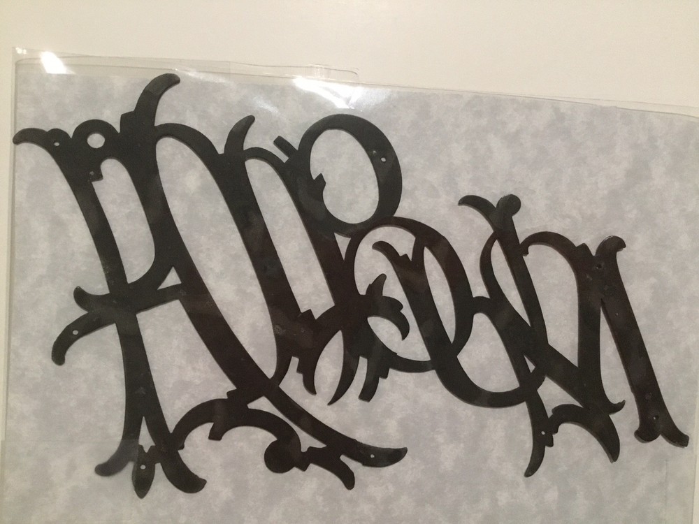 Antique Metal Letters ALBUM For Scrapbook Cover Scrapbooking