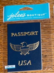 RARE Jolees PASSPORT Book W/ Pages (Like Real) USA Vacation International Travel