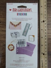 VTG Mrs. Grossmans Christmas Flower Stickers 3 Sheets 2003 NOS Sealed