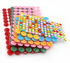 8Pcs/5pcs Kids DIY Button Stickers Drawing Toys Handmade School Art Class