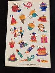 Vintage Current Inc Stickers Lot Of 9 Sheets Baby, Flowers, Ect