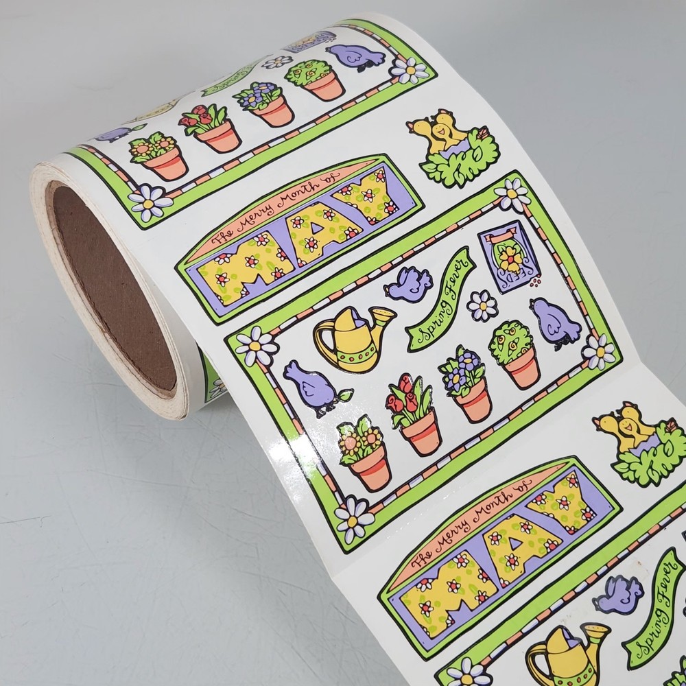 Vintage Frances Meyer May Month Sticker Roll Lot of 83 Sheets READ