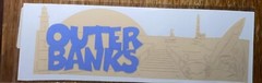 Scrapbook Customs, Outer Banks ~ Word & Background NC Island Scrapbook Laser Cut