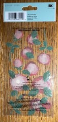 RARE Jolees Red Roses Flowers Stem Buds Velum W/Gem Garden 3D Scrapbook Stickers