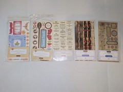 Lot of 5 Close To My Heart Stickease Assortments Scrapbooking Card Paper Crafts