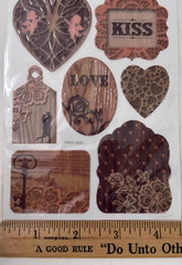 Crafter’s Square 7 Magic-On Love Stickers Heart Romance Scrapbooking Sticker