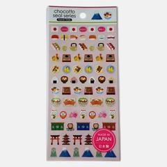 Japanese Food Stickers Set 3 Sheets Kawaii Scrapbooking Sticker Japan