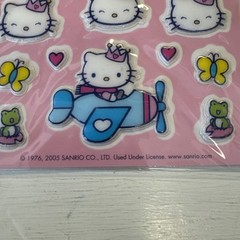 Hello Kitty Crown Stickers Stickety-Doo-Da American Greetings 2005 1 Sheets