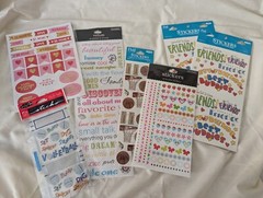 Lot of 7 Sealed Packs Mixed Themed Stickers FMI Frances Meyer Inc, Vellum