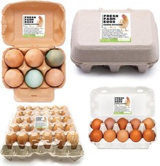 100 Pack Fresh Farm Eggs Handling Instructions Stickers Labels Care Accessor…