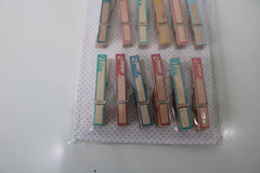 American Craft Whittles Screenprinted Phrase Clothespins 12PK Scrapbooking Craft
