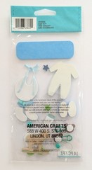 Jolee’s It’s A Baby Boy Foam Scrapbooking Stickers Clothes Toys Bib Bottle Shoes