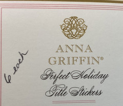 Anna Griffin Perfect Holiday Title Stickers 6 Sheets