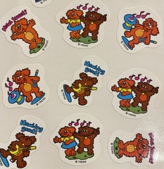 Vintage Trend T-144 scratch and sniff stickers Hot Fudge dogs