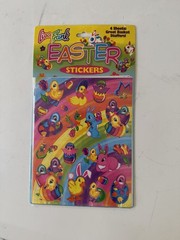 4 Packs of NEW! Vintage Lisa Frank Easter Stickers Set . Rare!