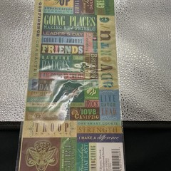 K&C company Girl Scout Stickers New In Package Textured Scrapbooking